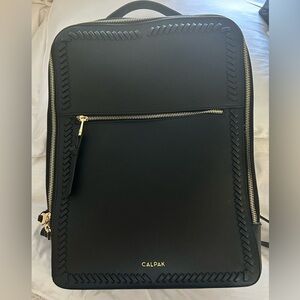 Calpak Black Backpack with Gold Zippers NWOT!!